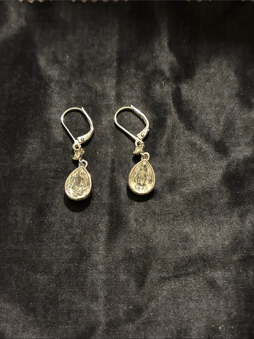 Givenchy Silver Crystal Drop Earrings - Women’s Jewelry
